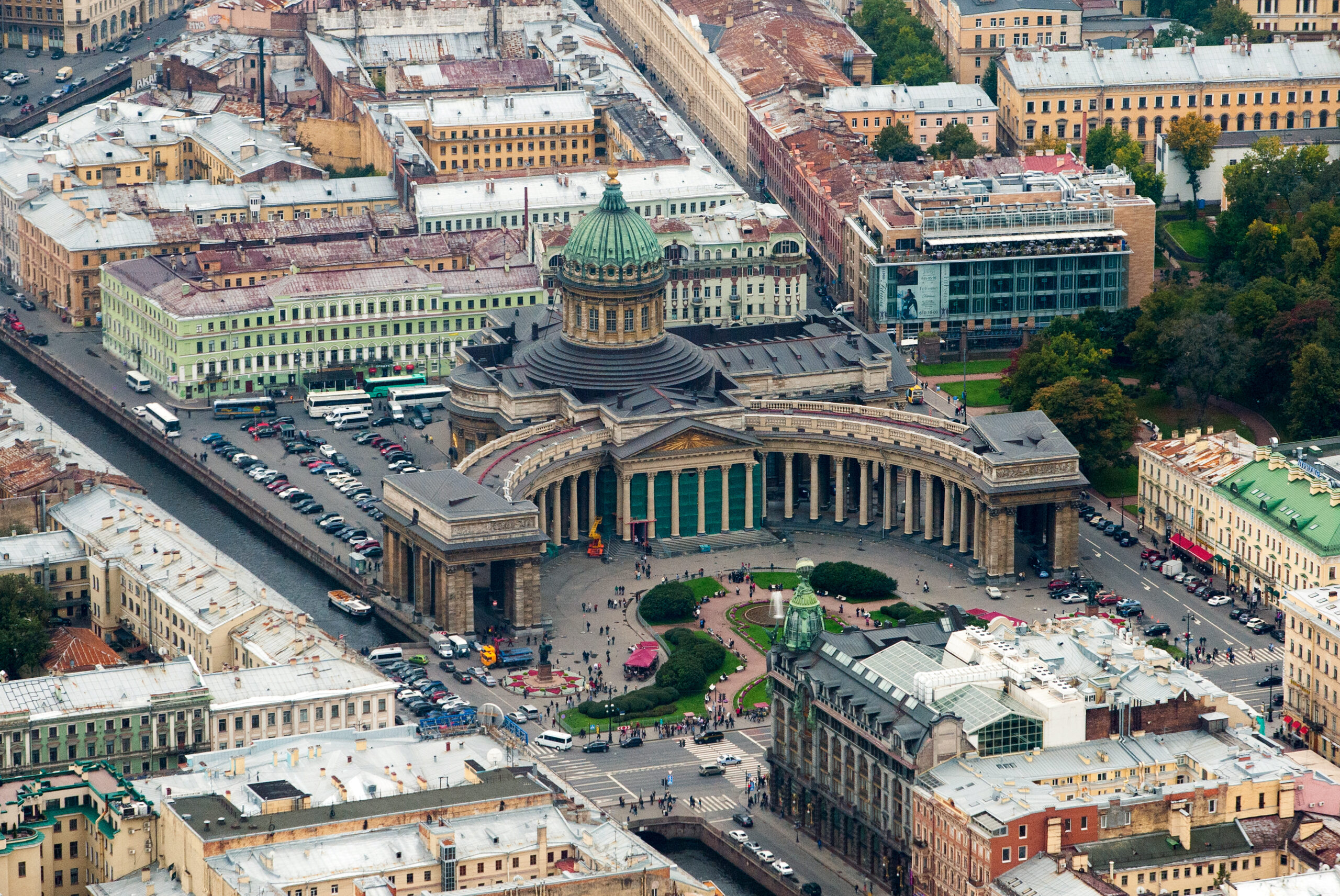 Казанский собор в санкт петербурге фото сверху