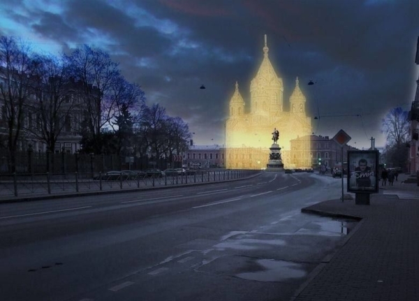 В Петербурге создадут голограммную Благовещенскую церковь