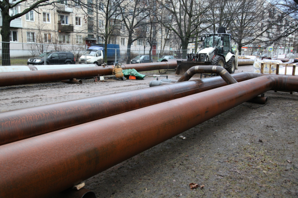 Завершился ремонт трубы в Центральном районе Петербурга