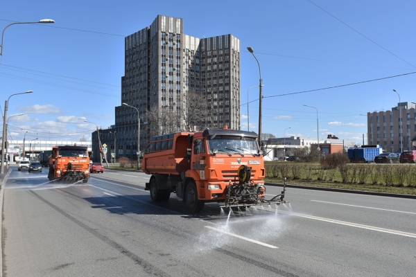 В Петербурге улицы будут убирать специальным шампунем к началу проведения ПМЭФ