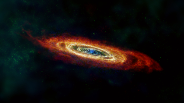 Астрономы запечатлели межзвездную пыль в соседних галактиках