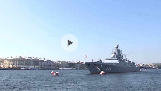В Петербурге в четверг пройдет генеральная репетиция парада ко Дню ВМФ