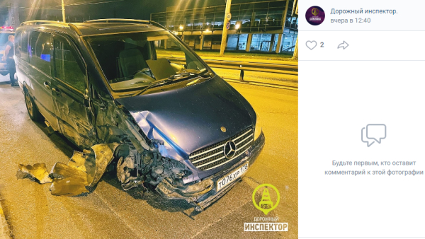 Пьяного водителя Mercedes Vito инспекторы догнали на Косыгина