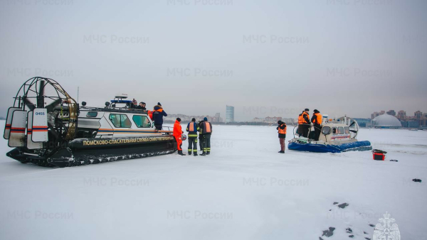 Спасатели Петербурга напомнили об опасности выхода на лед
