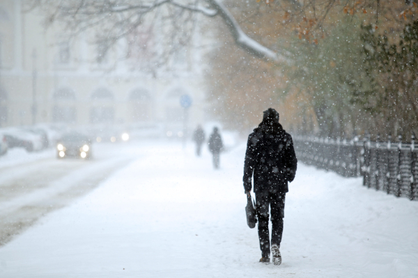 В Петербурге 9 января ожидается ухудшение погодных условий