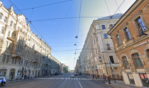 В Петербурге безумец в плаще и белых трусиках убегал от полиции по Литейному проспекту