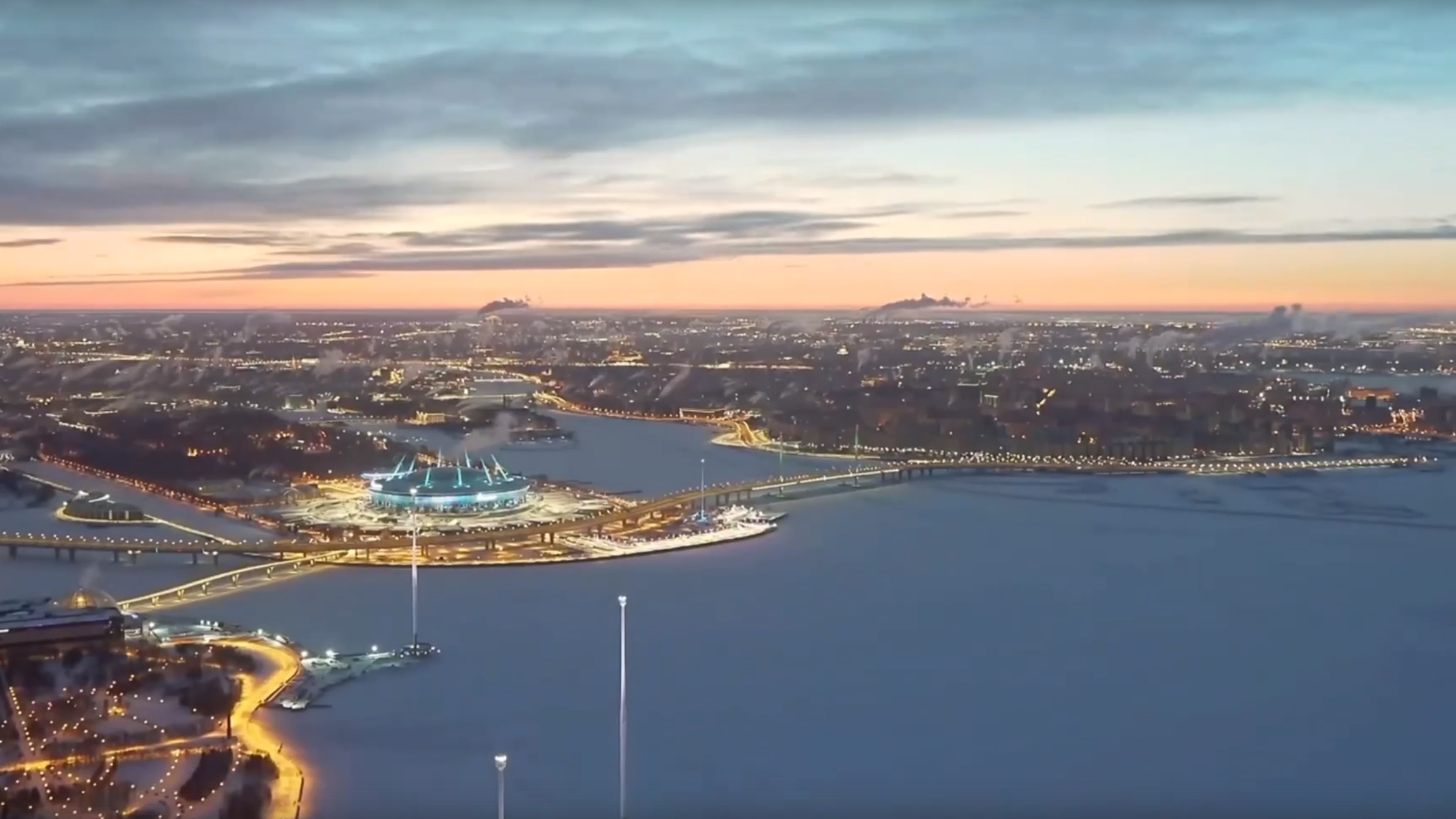 Петербуржцам показали семь рассветов над городом, снятых с «Лахта Центра»