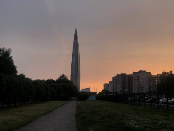 Петербуржцы заметили проблемы с подсветкой Лахта-центра