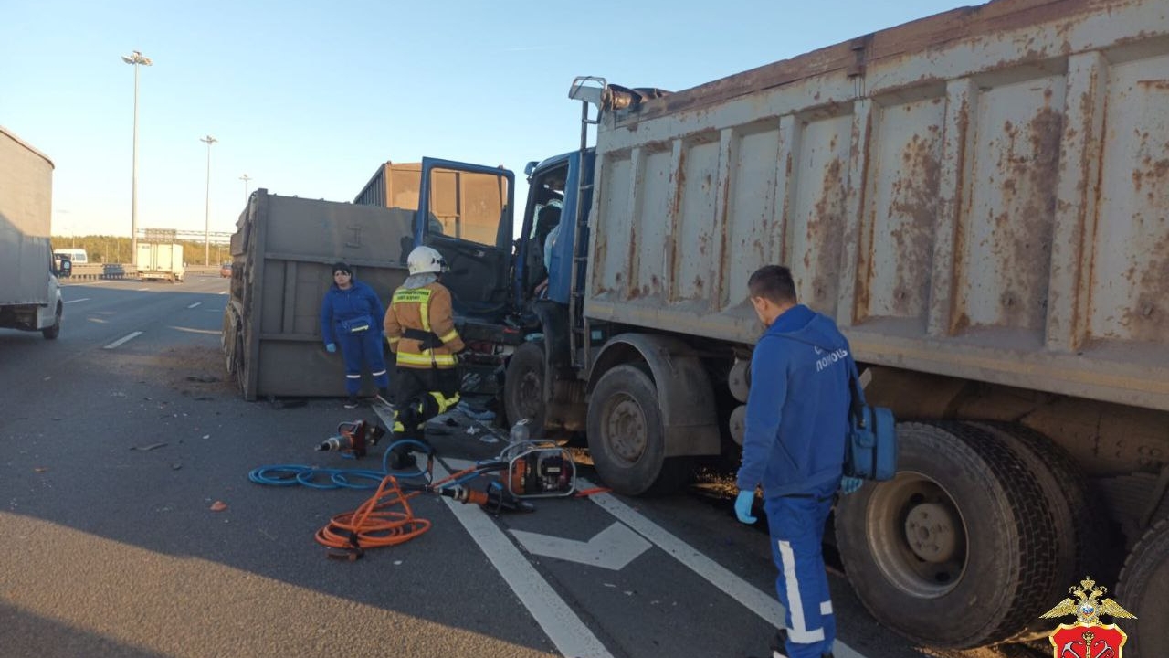 Водитель погиб в массовом ДТП на Кольцевой автодороге