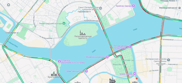 Движение по Троицкому мосту ограничено до 10 июня из-за ремонта