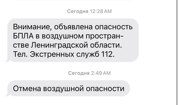 ПВО отразила атаку беспилотников над Ленинградской областью