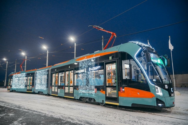 Трамвайный маршрут «Славянка» доставил более 126 тысяч пассажиров с момента запуска