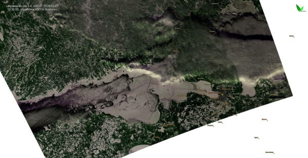 Спутник JPSS1 снял лед в акватории Петербурга