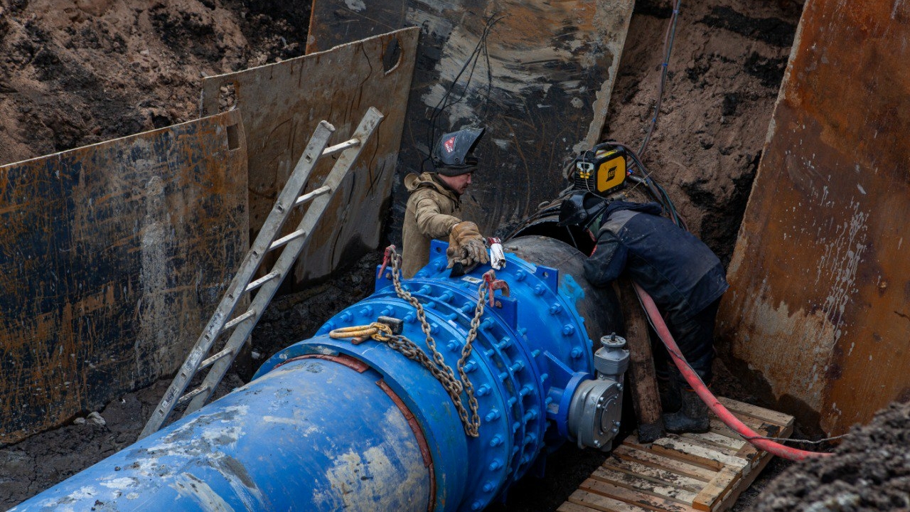 На Богатырском проспекте завершили монтаж 2,6 км водопровода