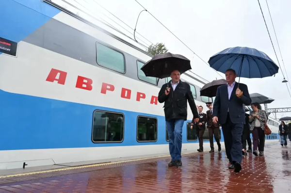 Двухэтажные «Аврора-шаттл» начали ходить между Петербургом и Выборгом